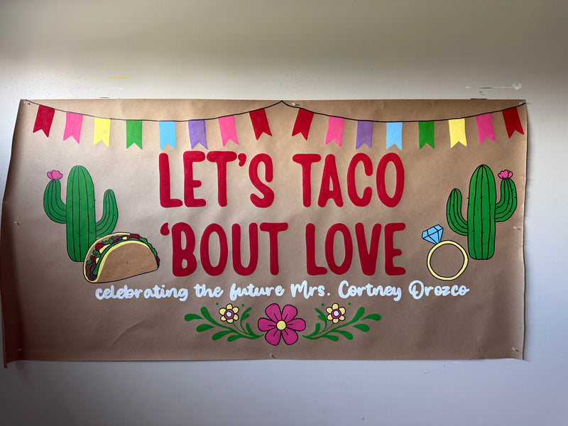 Hand-painted banner