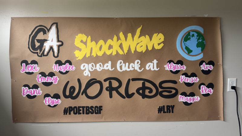 Hand-painted banner