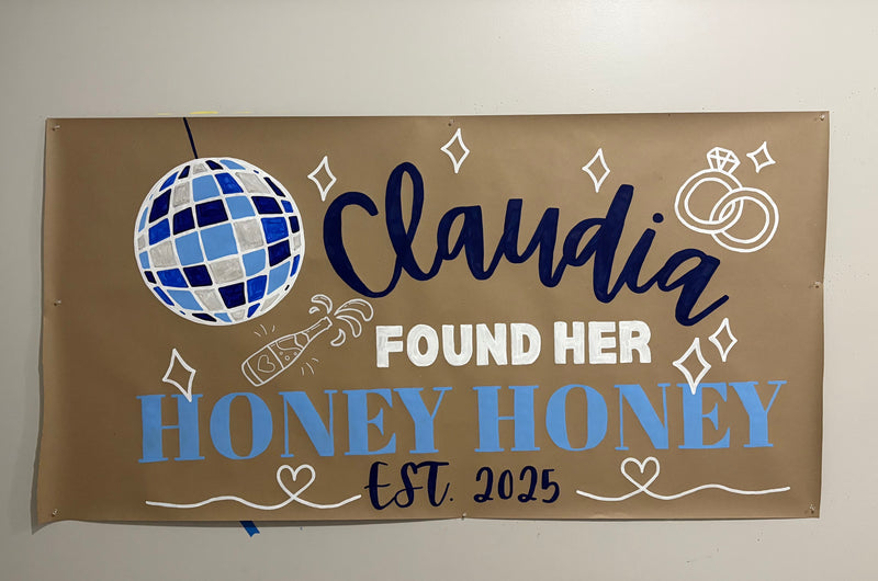 Hand-painted banner
