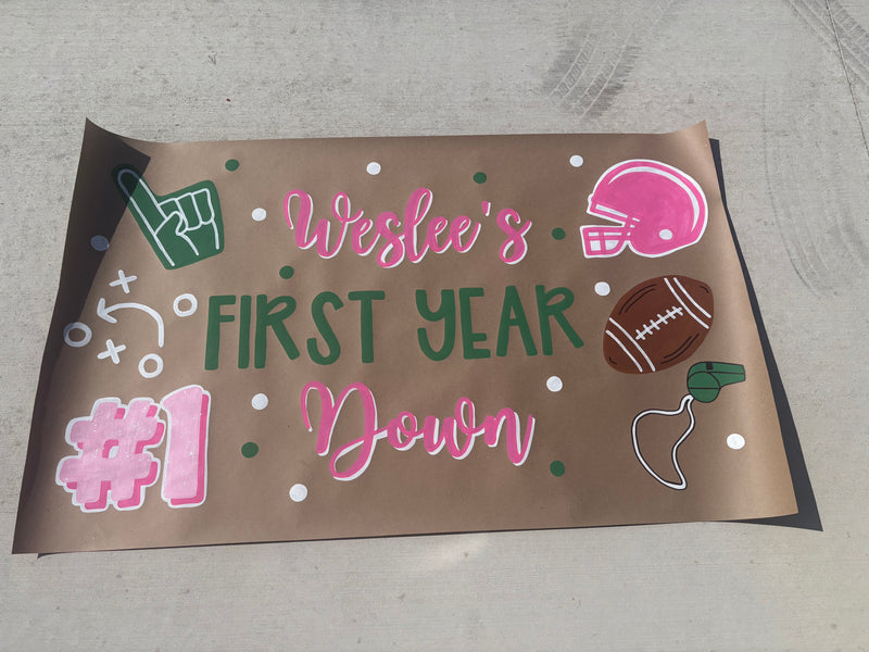 Hand-painted banner